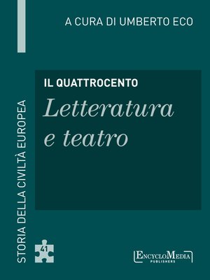 cover image of Il Quattrocento--Letteratura e teatro